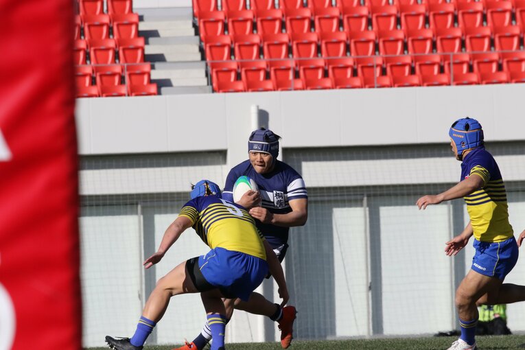 桐蔭学園時代の佐藤健次。早大に進学し、4年時の今季は主将を務めた　©Nobuhiko Otomo