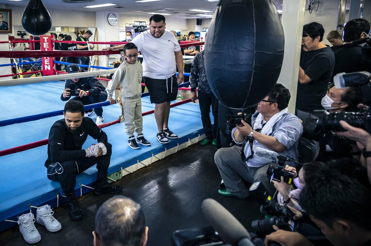 ルイス・ネリの公開練習　©Takuya Sugiyama