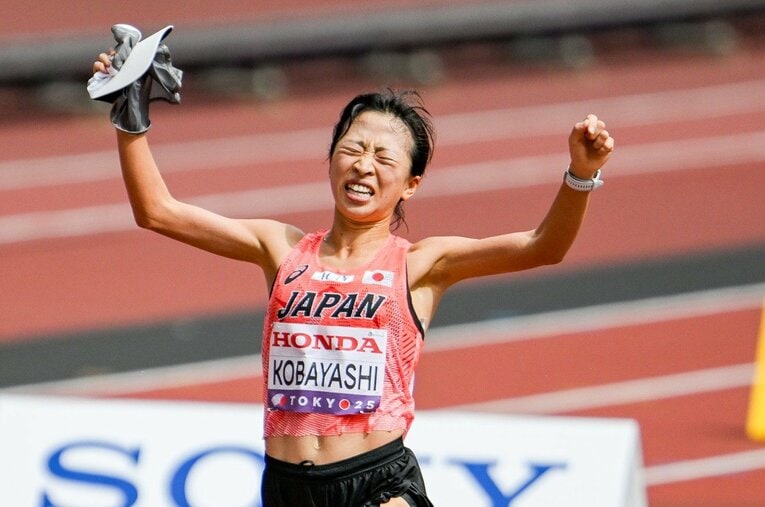 マラソンサークル所属だった大学卒業からわずか2年で世界の7位にまで駆け上がった小林香菜。シンデレラストーリーはどこまで続くのか　©Nanae Suzuki