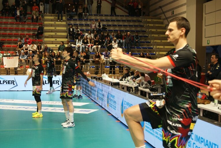 セリエA第7節ターラント戦の練習風景（筆者撮影）