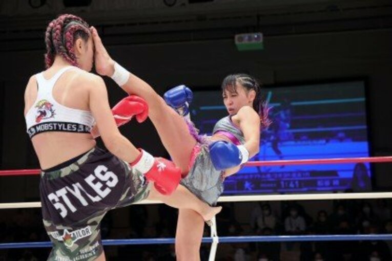 2021年10月、Krush初参戦で森川侑凜に勝利　©K-1