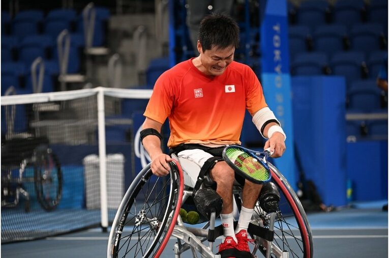 東京パラリンピックでの国枝慎吾 ／ photograph by Naoya Sanuki