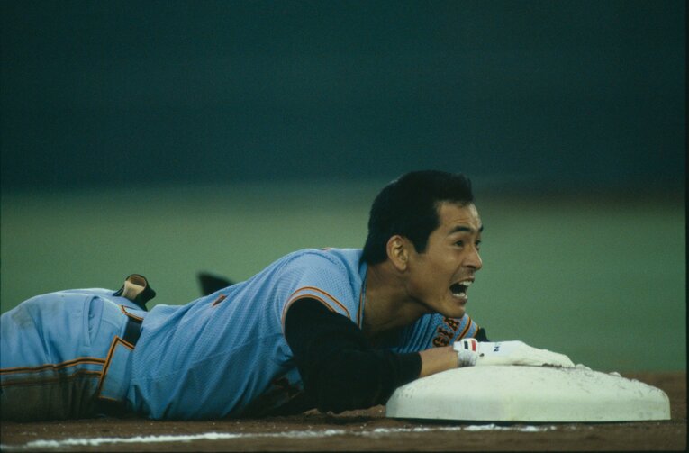 1987年版ランキングで1位に輝いた中畑清（巨人）　©BUNGEISHUNJU