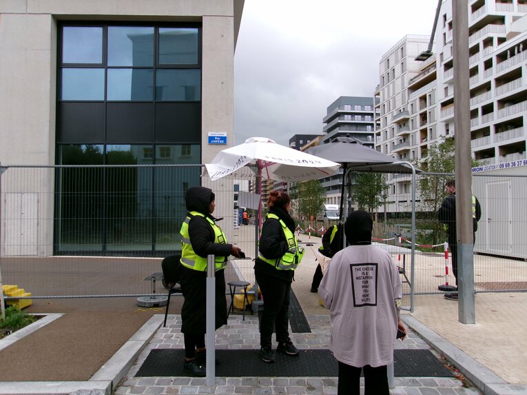 10月、パリの選手村の様子　©Yuji Hirooka