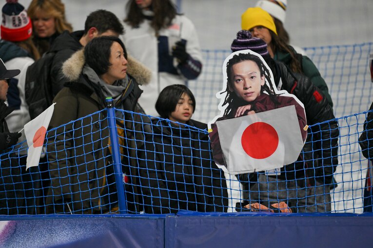 ミラノ五輪男子ハープパイプ決勝【スワイプするとそのほかの写真もご覧になれます】　©Nanae Suzuki／JMPA
