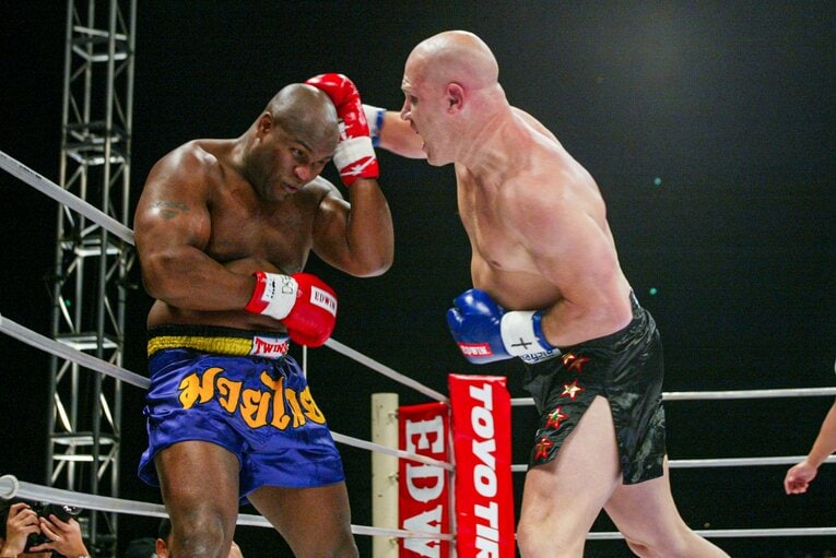 2002年大晦日、「PRIDEの門番」ゲーリー・グッドリッジと2度目の対戦　©Susumu Nagao