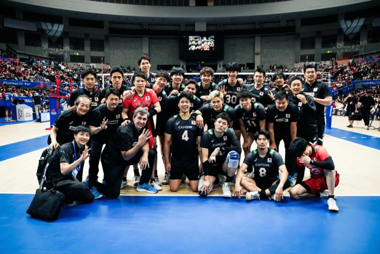 ネーションズリーグ フランス戦　©︎FIVB