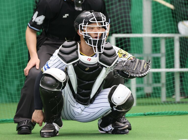 阪神・坂本誠志郎　©︎JIJI PRESS