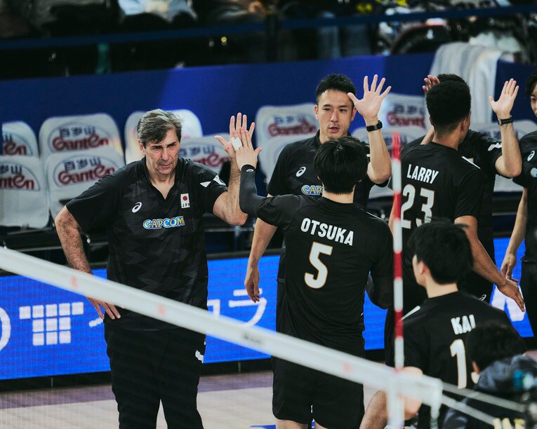 フィリップ・ブラン監督（VNLスロベニア戦）©︎Yuki Suenaga