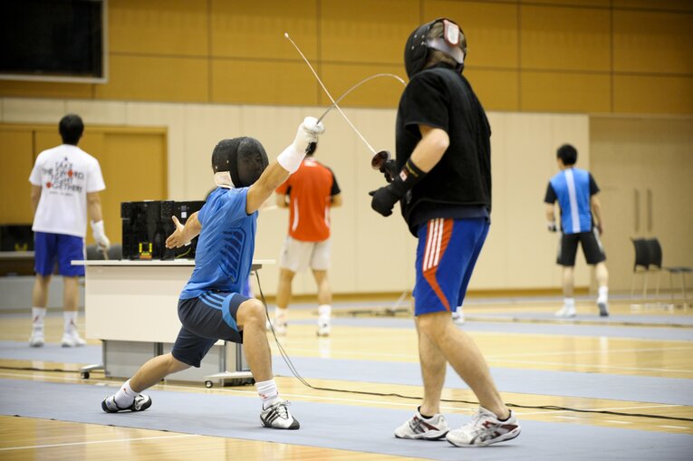 2015年3月調べのデータでは、フェンシングに花粉症の人が多かったという©Asami Enomoto