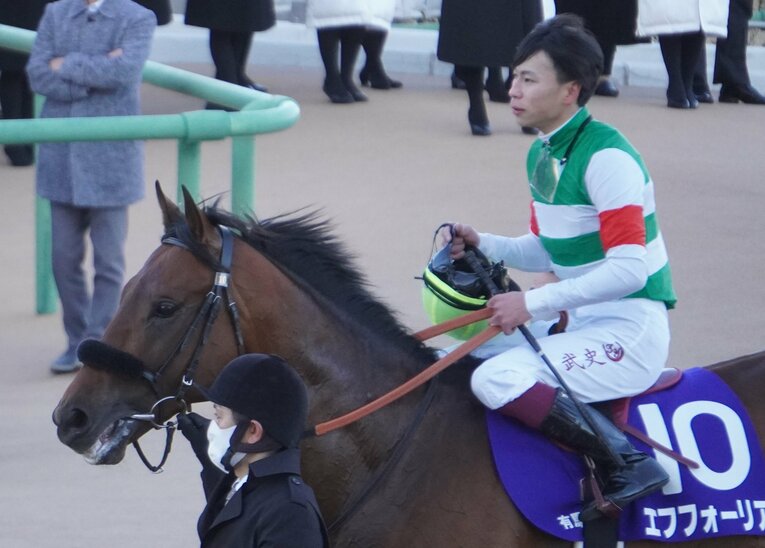 エフフォーリアと横山武史　©Satoshi Hiramatsu