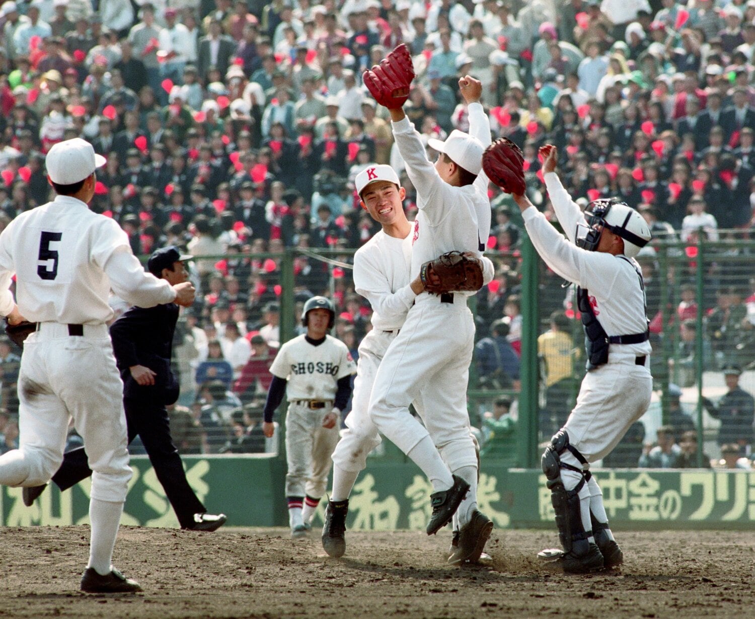 香川の県立校が初出場にしてセンバツ制覇の瞬間 ©JIJI PRESS