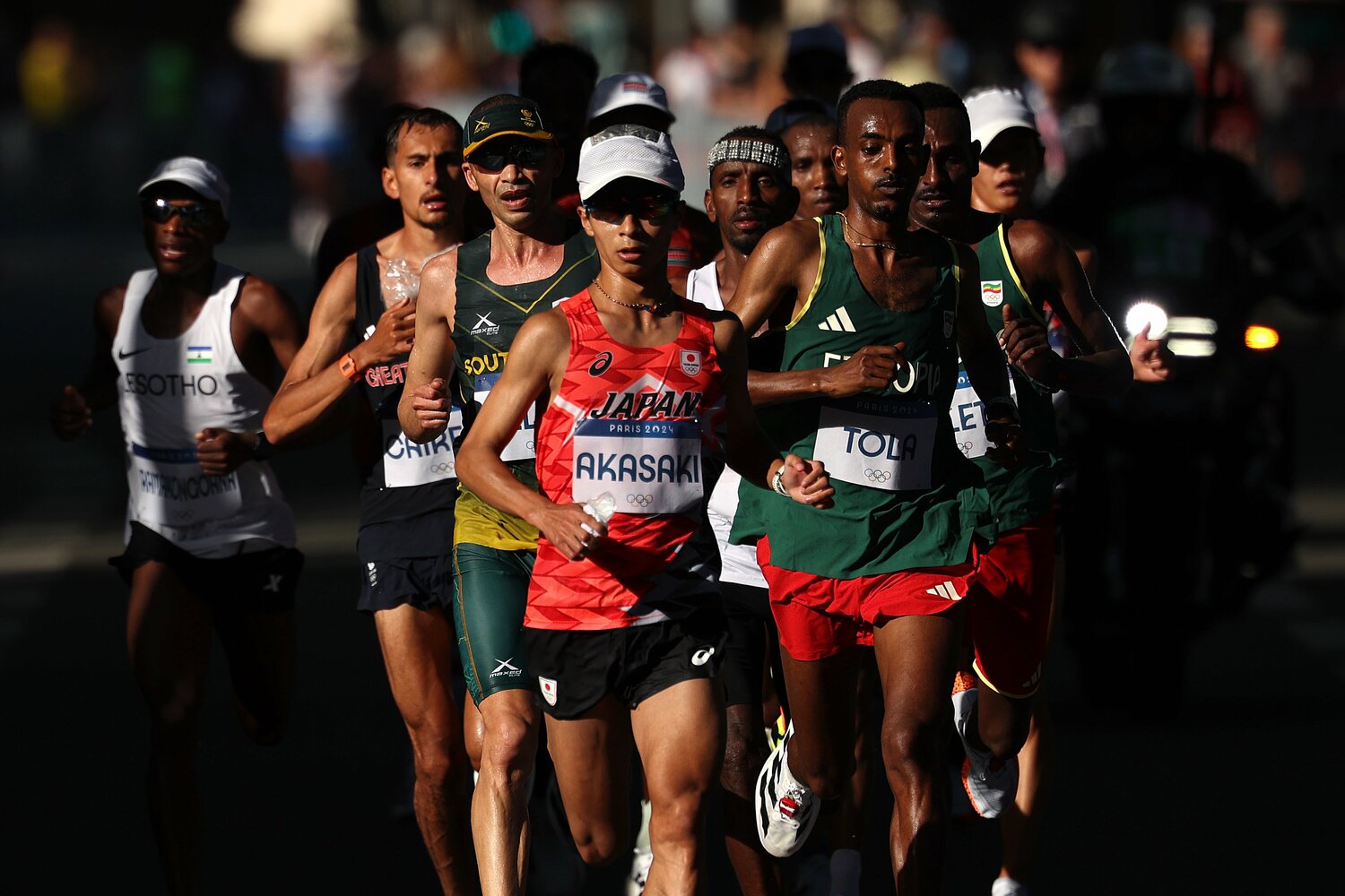 一時は先頭に立って集団をリードする場面もあった　©Getty Images