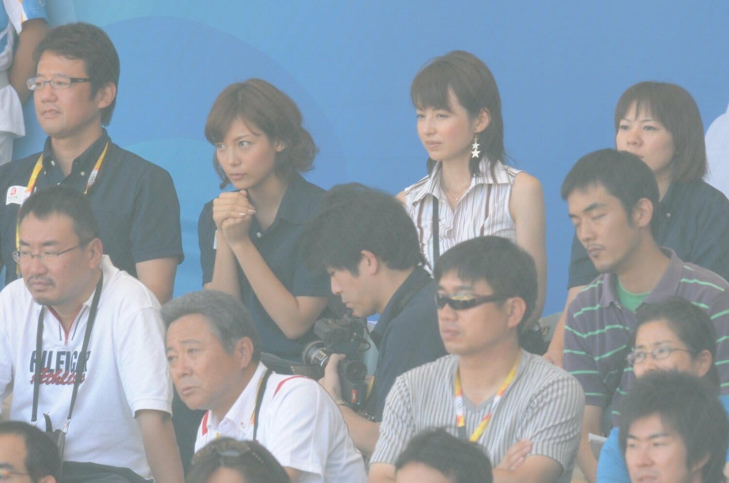 2008年の北京五輪を取材する平井理央さん　©BUNGEISHUNJU