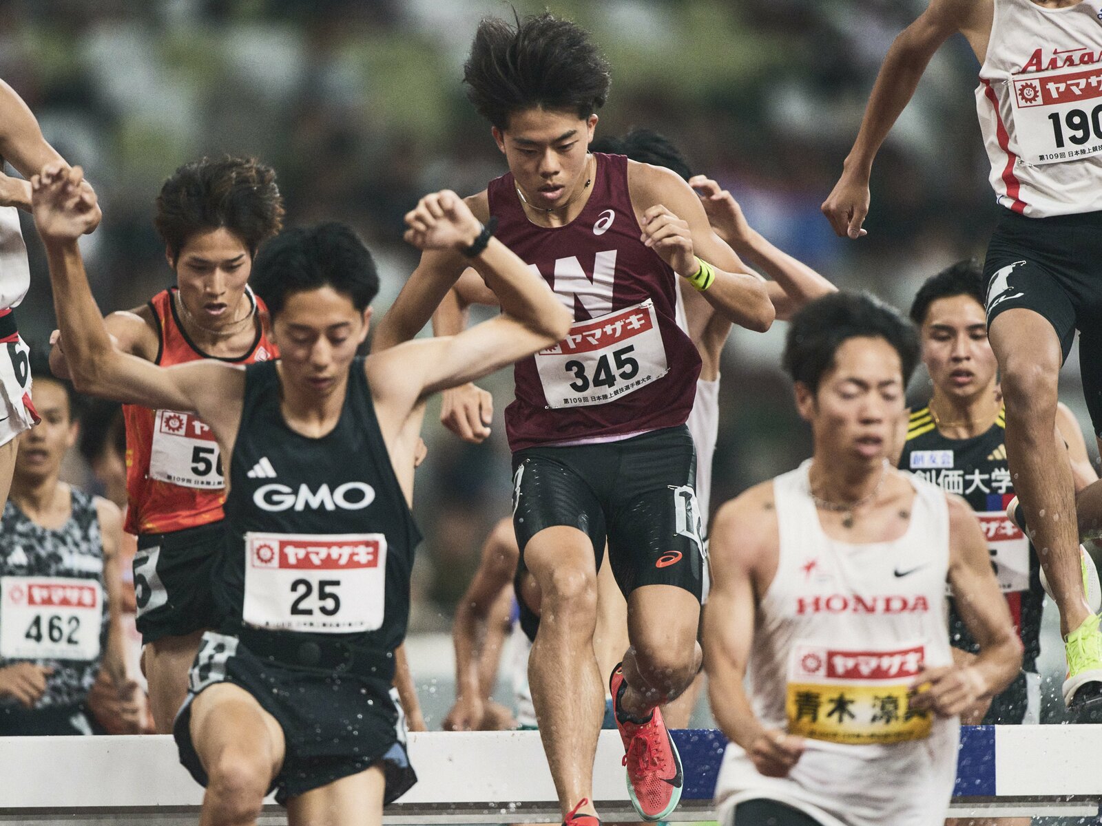 日本選手権での佐々木　photograph by Yuki Suenaga