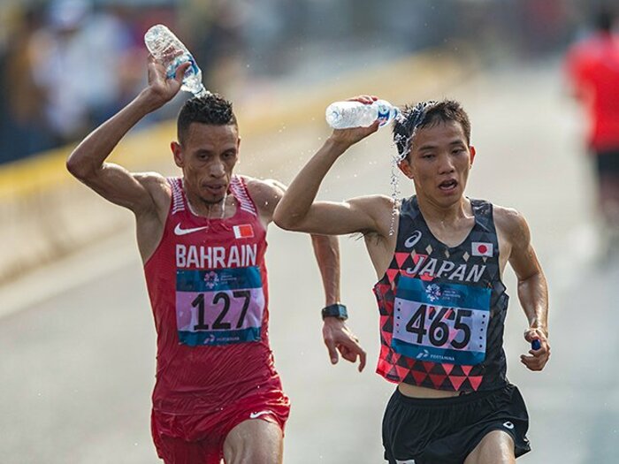 東京五輪の酷暑マラソンは任せろ!アジア金の井上大仁、驚くべき工夫。<Number Web> photograph by AFLO