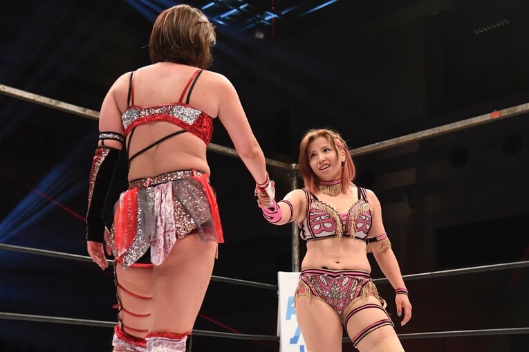 6月26日、スターダム名古屋大会のひめか戦　©Masashi Hara