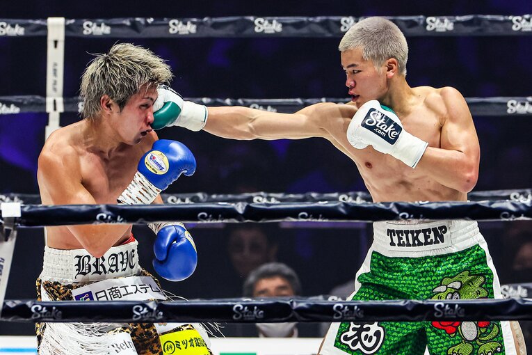 那須川天心はボクシングでも“打たせずに打つ”スタイルを実践した　©Susumu Nagao