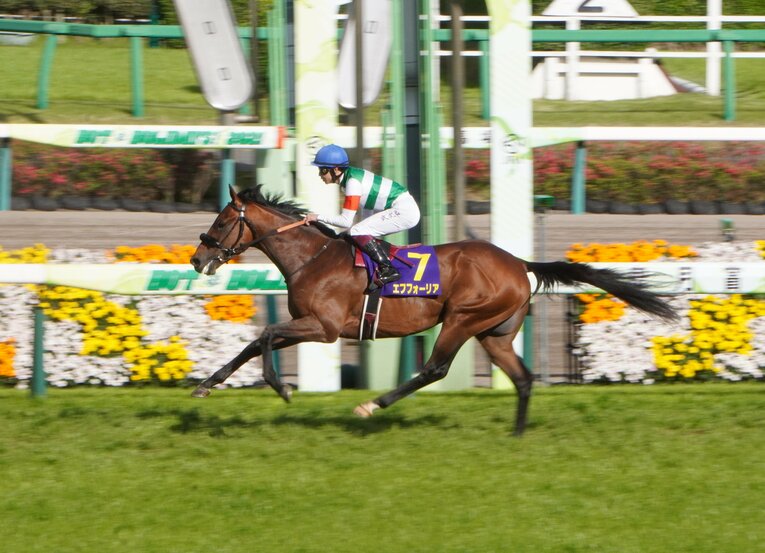 皐月賞を制した際のエフフォーリア　©Satoshi Hiramatsu