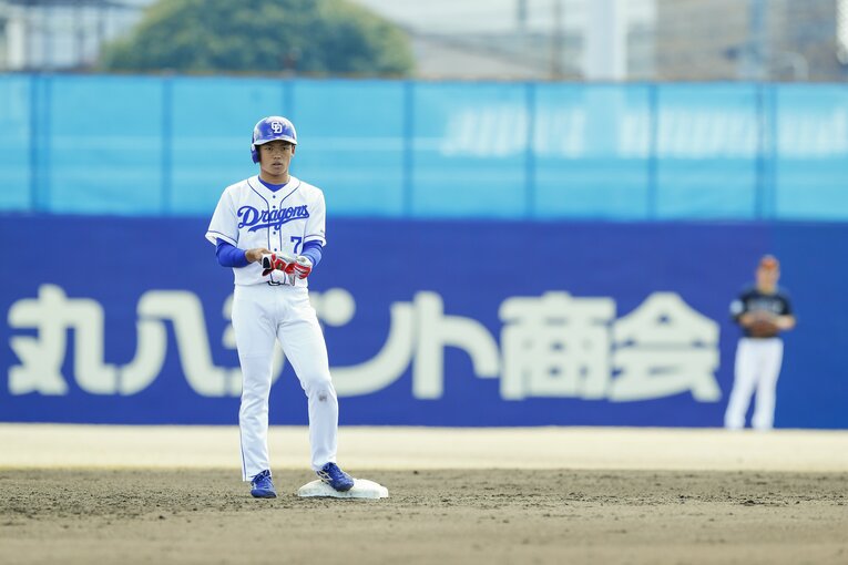 2019年3月、1年目の根尾　©Kiichi Matsumoto