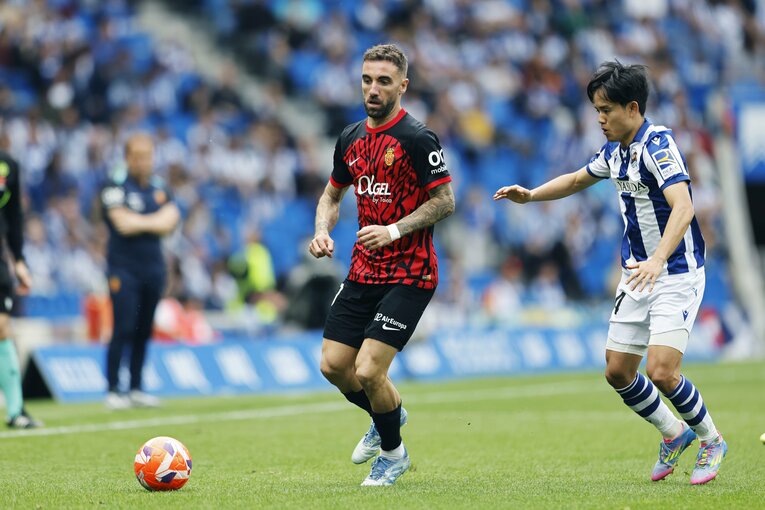 この日1G1A、マジョルカのキーマン、ダルデルと久保　©Daisuke Nakashima