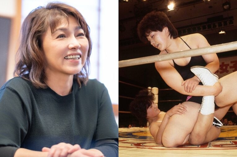 全日本女子プロレスでデビューし、ドラマ「輝きたいの」にも出演した元女子プロレスラー・小倉由美さんのインタビュー（最終回） ／ photograph by L)Shiro Miyake、R)東京スポーツ新聞社