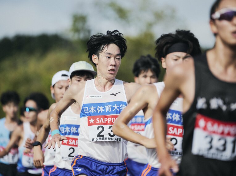 予選会での日体大　©Yuki Suenaga