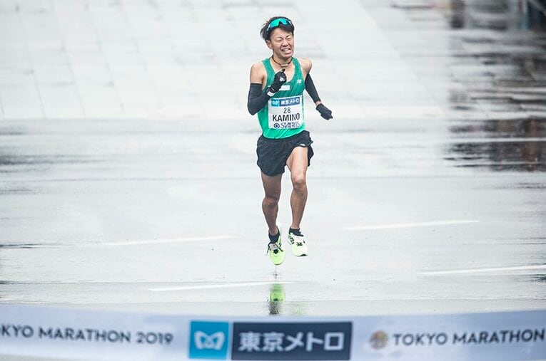 8位に食い込んだ神野大地 ／ photograph by Yuki Suenaga