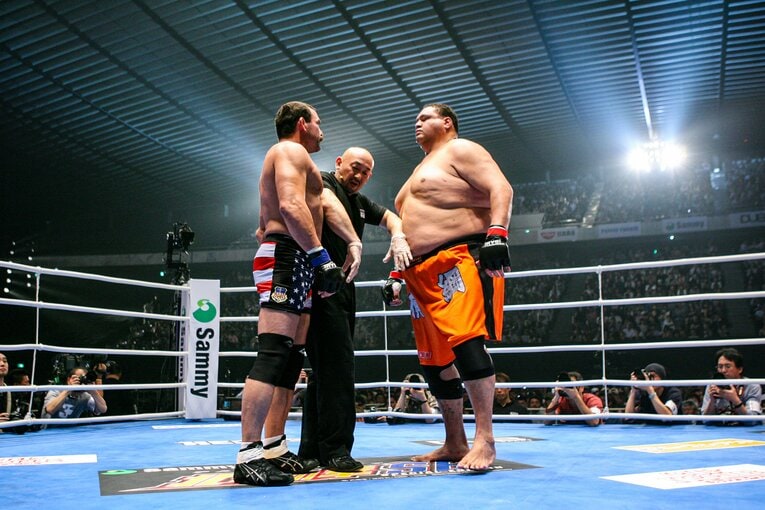 2006年5月、MMAでドン・フライと対戦　©Susumu Nagao