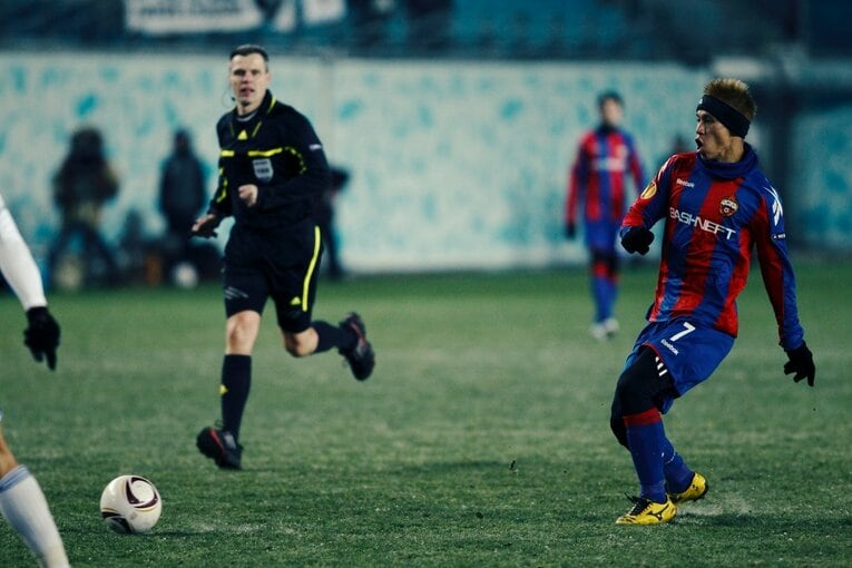 ELを戦った頃の本田　©Takuya Sugiyama