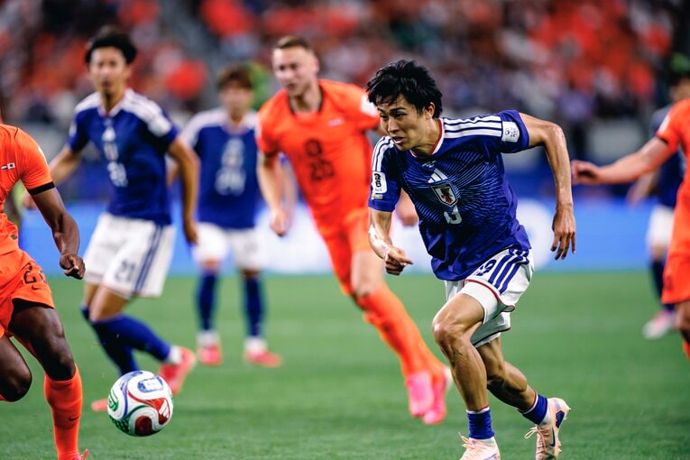 ヨンピョ氏が得点以上に驚いたのは、日本がオランダを支配していく過程だった　©Kiichi Matsumoto／JMPA