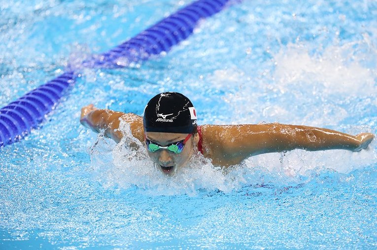 リオ五輪前の池江璃花子 ／ photograph by Sports Graphic Number