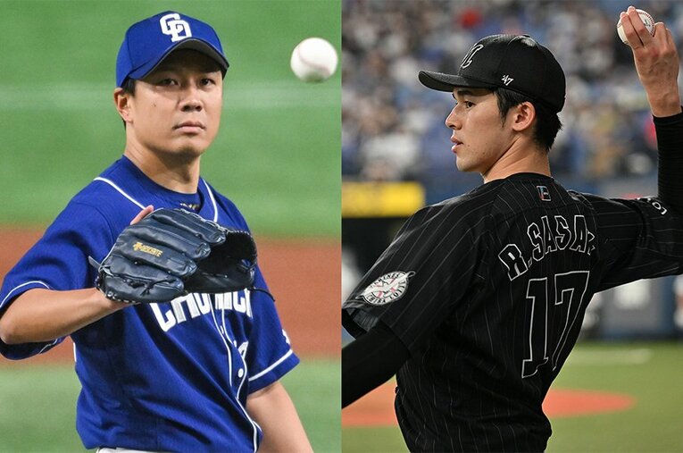 9回2／3完全投球の大野雄大と、28年ぶり完全試合の佐々木朗希。今年のプロ野球は投高打低の傾向にある ／ photograph by Nanae Suzuki/Hideki Sugiyama