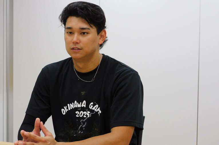 打撃論を語る西川　©Number Web