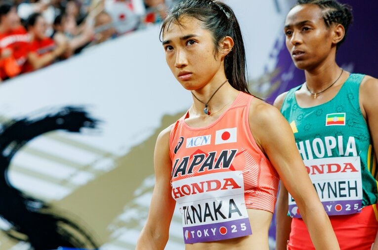 東京世界陸上、女子5000mで決勝進出を果たした田中希実 ／ photograph by Kiichi Matsumoto
