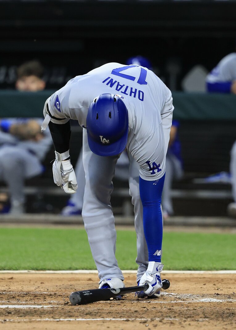 大谷が打席前に取り入れているルーティン　©Getty Images