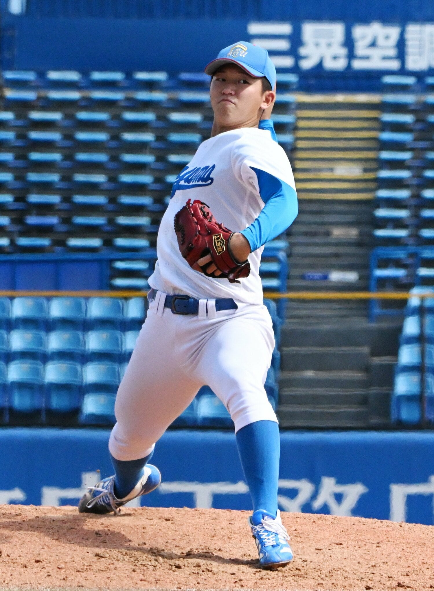 武田氏が「球の質が全然違う」と評する青学大・鈴木泰成投手　©JIJI PRESS