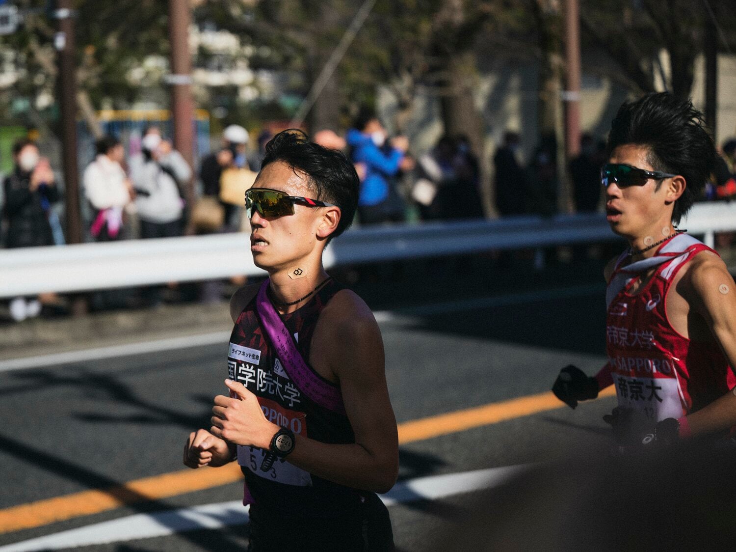 3区で区間5位の力走を見せた山本 ©Yuki Suenaga