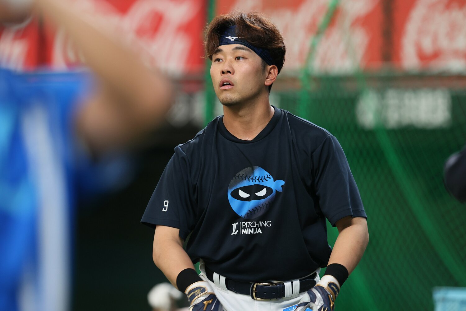 練習中の蛭間拓哉。ドラフト1位だけに期待は大きいが、まだ安定して結果を残せてはいない　©Shigeki Yamamoto