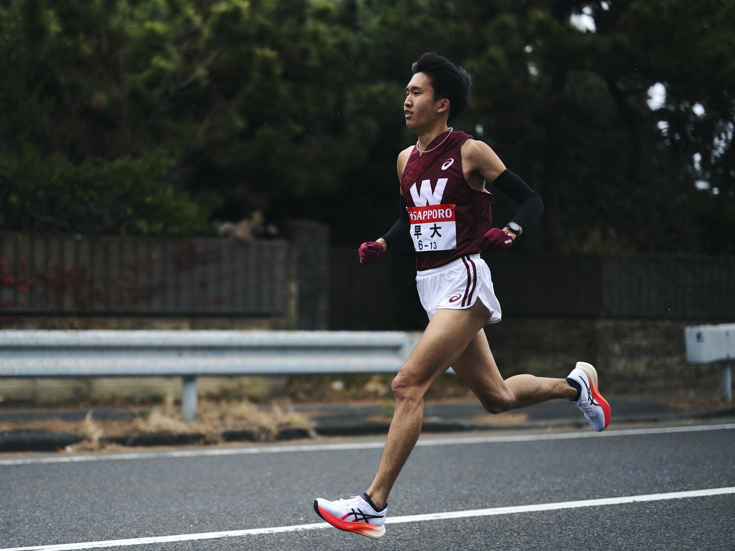前回大会でエース区間の2区を担った石塚は今大会、調子が上がらず4区に回った ©Yuki Suenaga