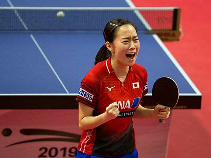 勝っても負けても涙の日本女子卓球。石川佳純と平野美宇が通った修羅の道。<Number Web> photograph by Zou Zheng/Xinhua/AFLO