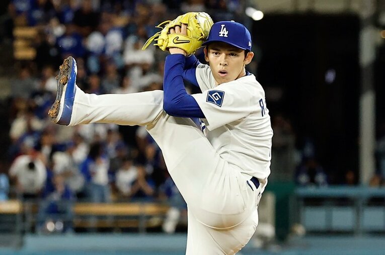 ドジャースのリリーフ陣、その救世主になりつつある佐々木朗希。対戦したフィリーズ打者はどう見た？ ／ photograph by Getty Images