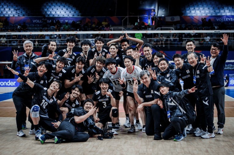 バレーボール男子日本代表（VNLキューバ戦）©︎Volleyball World