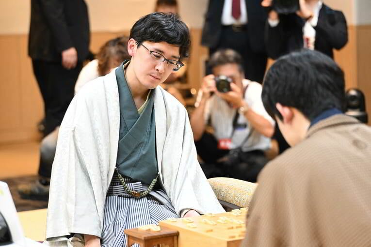 叡王戦第4局での伊藤七段　©Keiji Ishikawa
