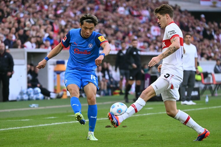 町野はキールで自らの成長を実感しているようだ　©DPA/JIJI PRESS