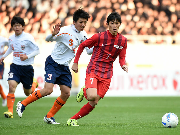 東福岡高校時代の毎熊　©Etsuo Hara/Getty Images