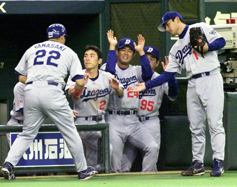 2001年、中日時代　©JIJI PRESS