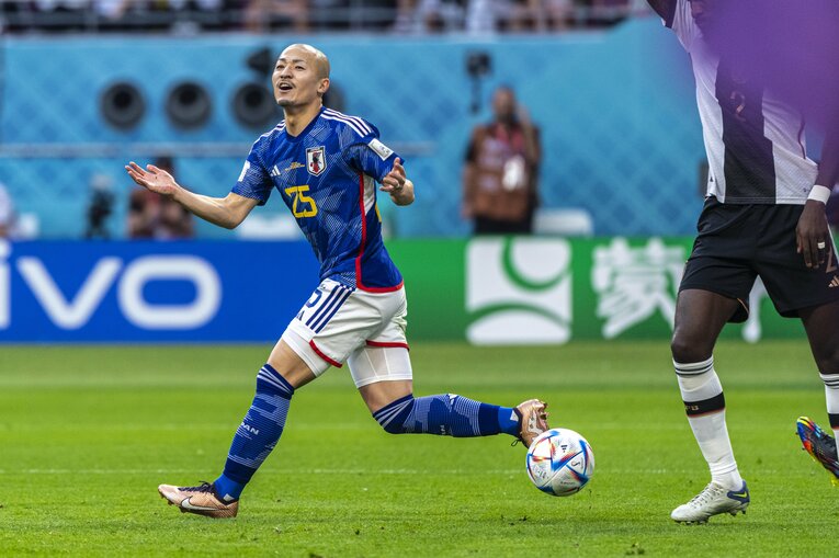 ドイツ戦の幻の先制点　©︎Takuya Sugiyama/JMPA