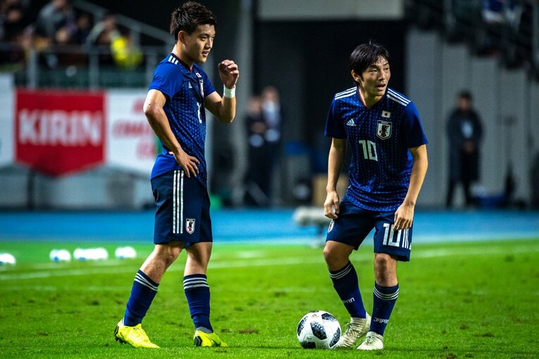 日本代表時代の中島翔哉　©Takuya Sugiyama