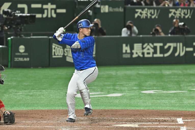 松尾は「打てる捕手」の片鱗を見せつつある　©Hideki Sugiyama